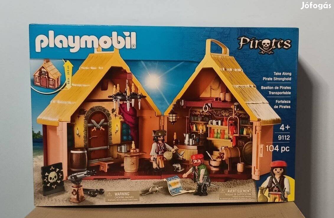 Playmobil Pirates 9112 Hordozható Kalóz Kocsma Pub Új