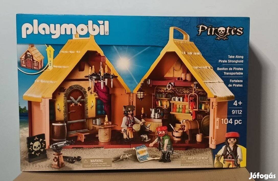 Playmobil Pirates 9112 Hordozható Kalóz Kocsma Pub Új Bontatlan