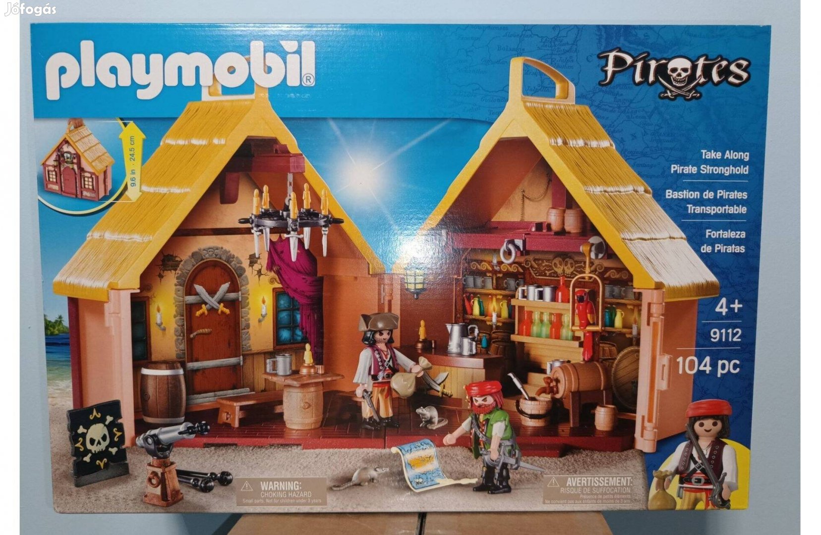 Playmobil Pirates 9112 Hordozható Kalóz Kocsma Pub Új Bontatlan