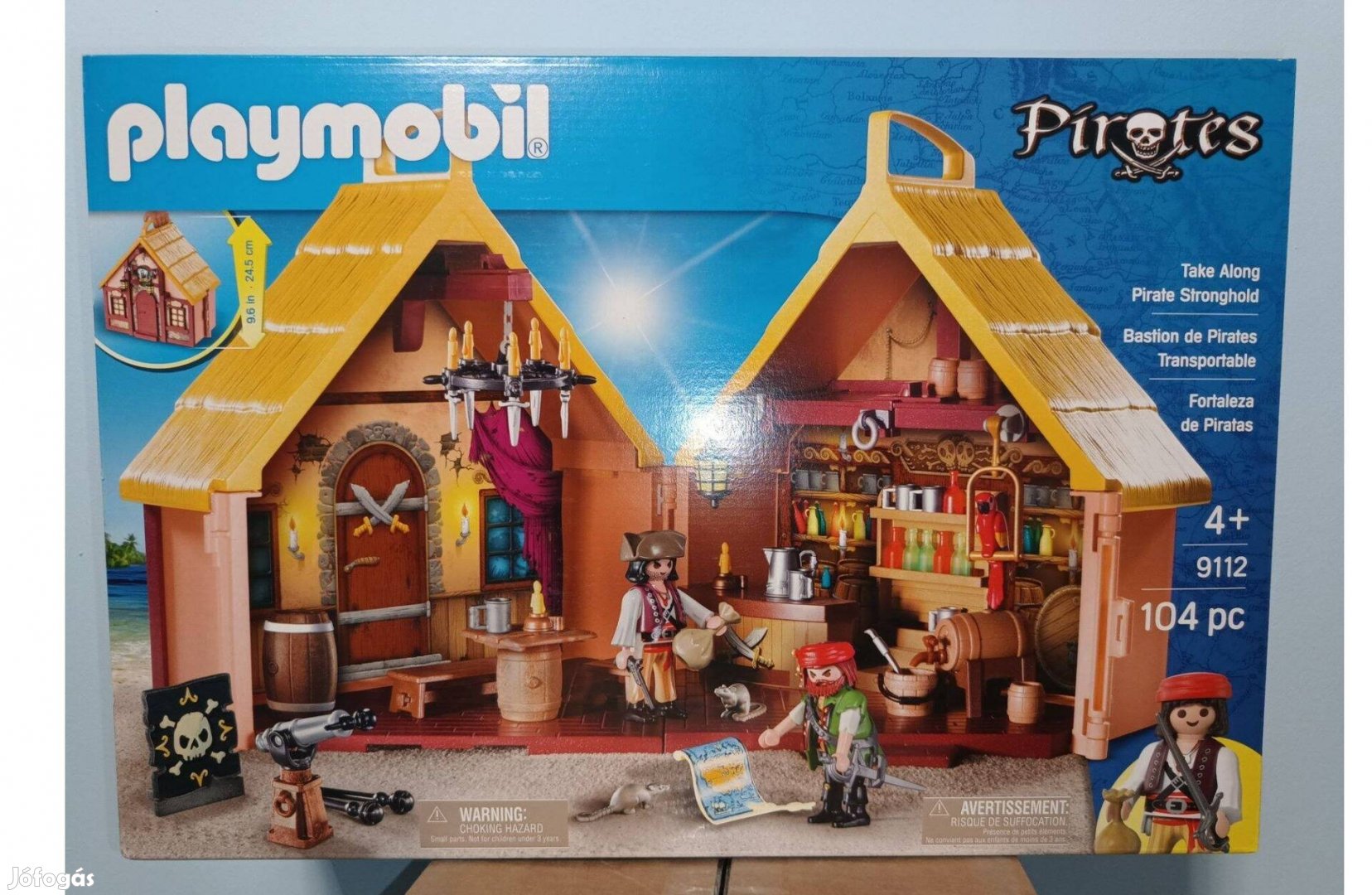 Playmobil Pirates 9112 Hordozható Kalóz Kocsma Pub Új Bontatlan