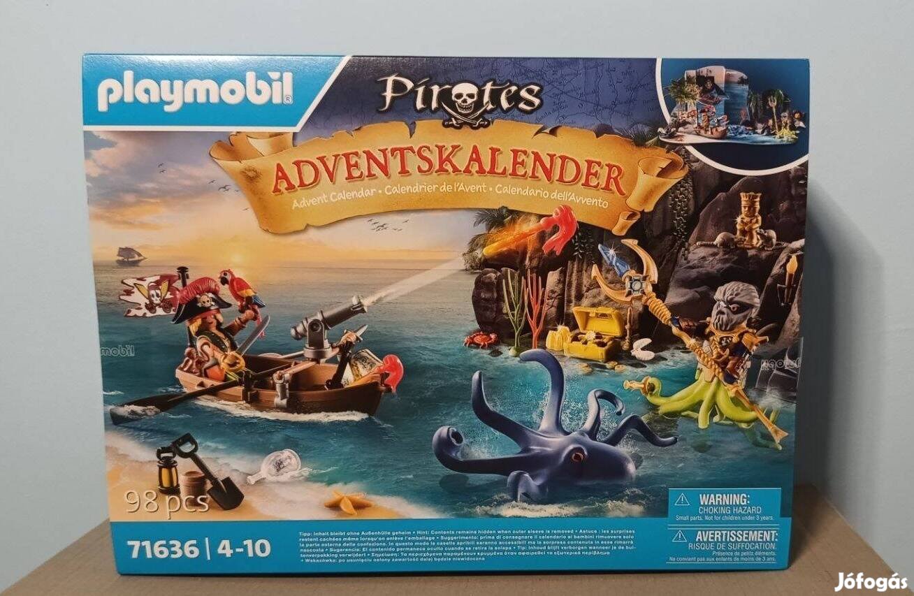 Playmobil Pirates Karácsonyi 71636 Adventi Naptár Kalózok Új