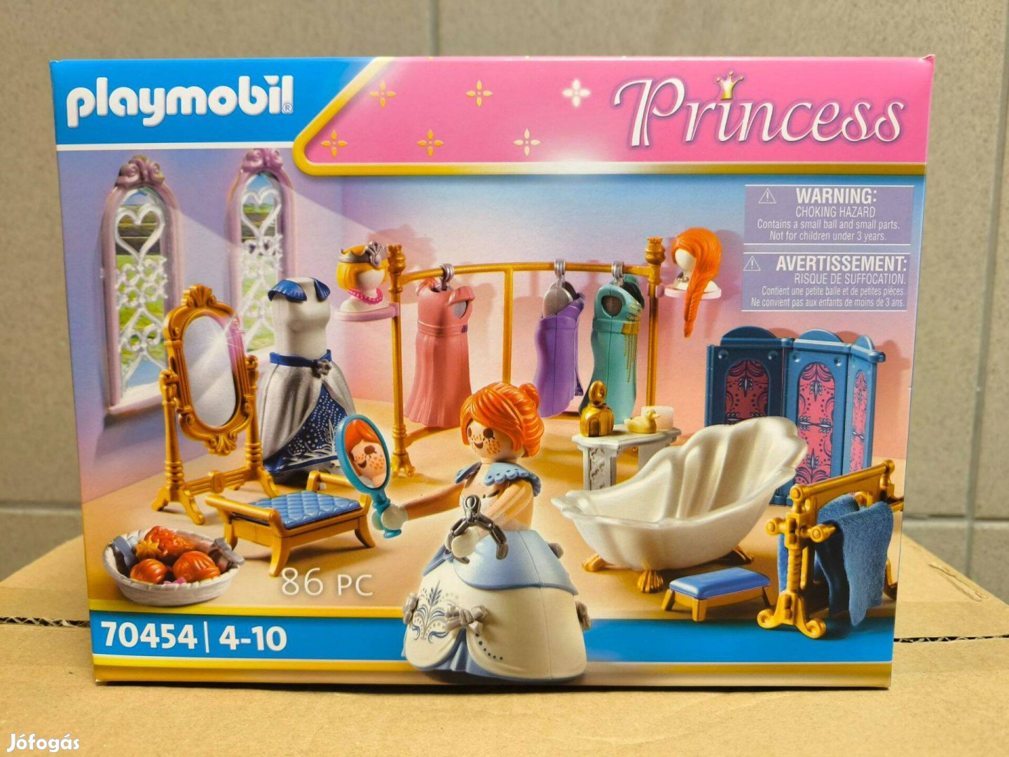 Playmobil Princess 70454 Királyi öltözőszoba fürdőkáddal  új, bonatlan