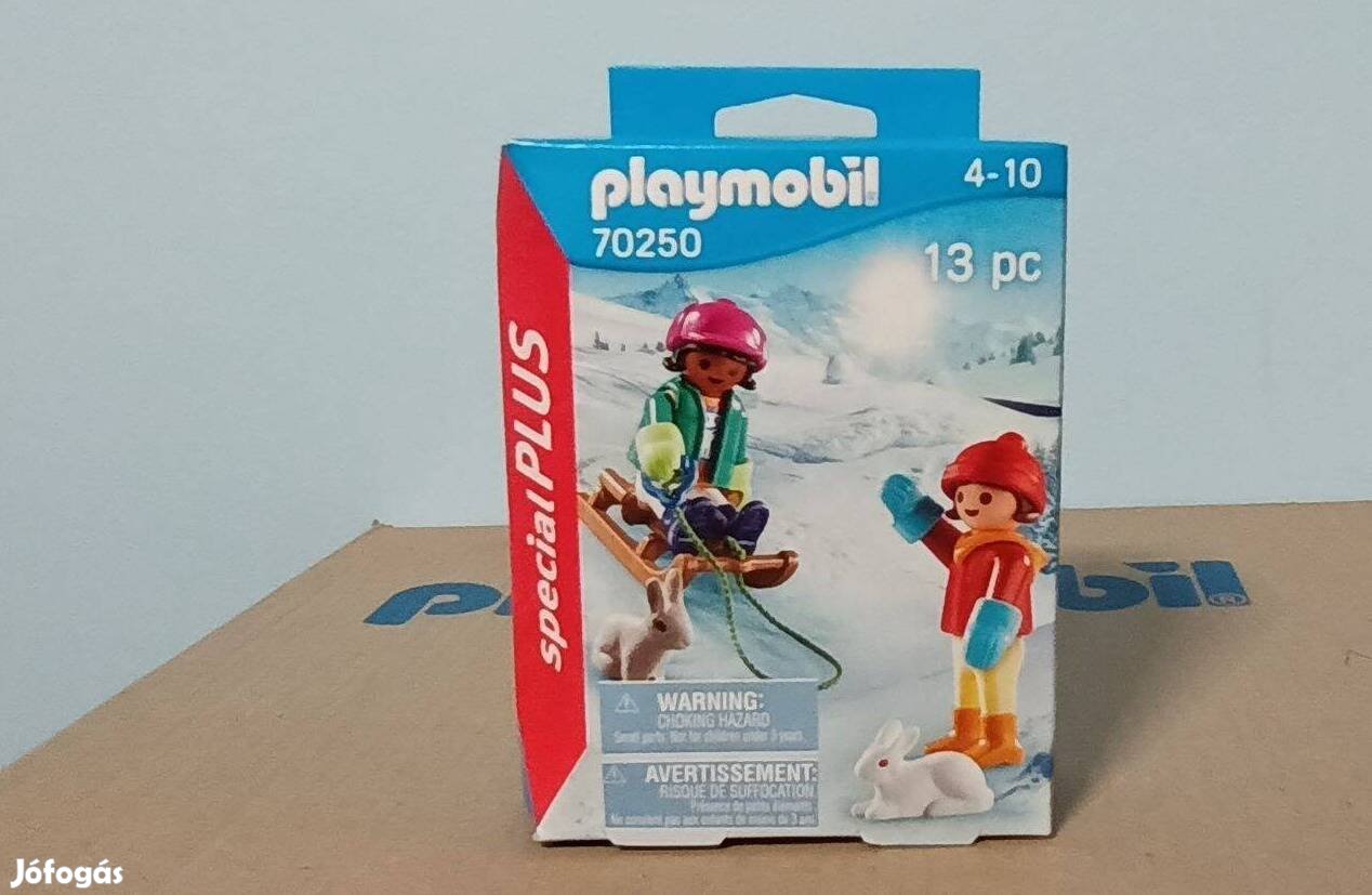 Playmobil Special Plus 70250 Szánkozó Gyerekek Új Bontatlan