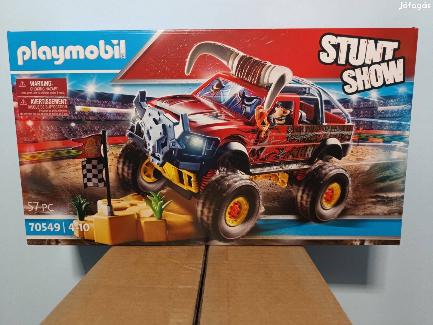 Playmobil Stunt Show 70549 Monster Truck Bika Új Bontatlan