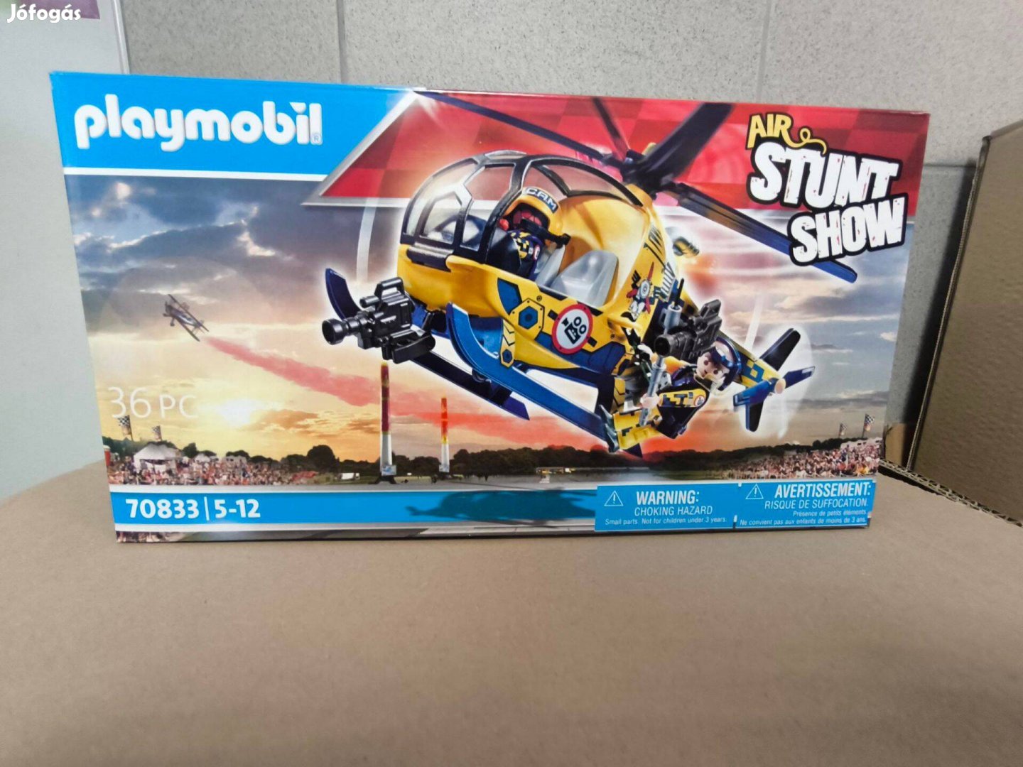 Playmobil Stunt Show 70733 Helikopter filmforgatáshoz új, bontatlan