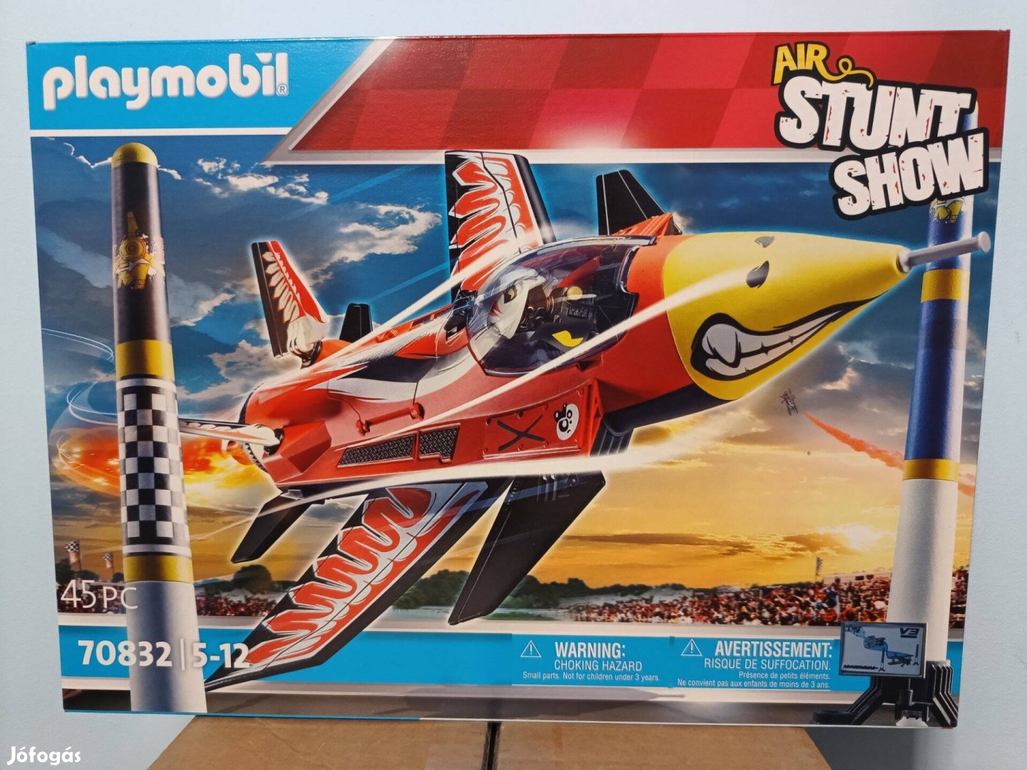 Playmobil Stunt Show 70832 Sas Sugárhajtású Repülőgép Új Bontatlan