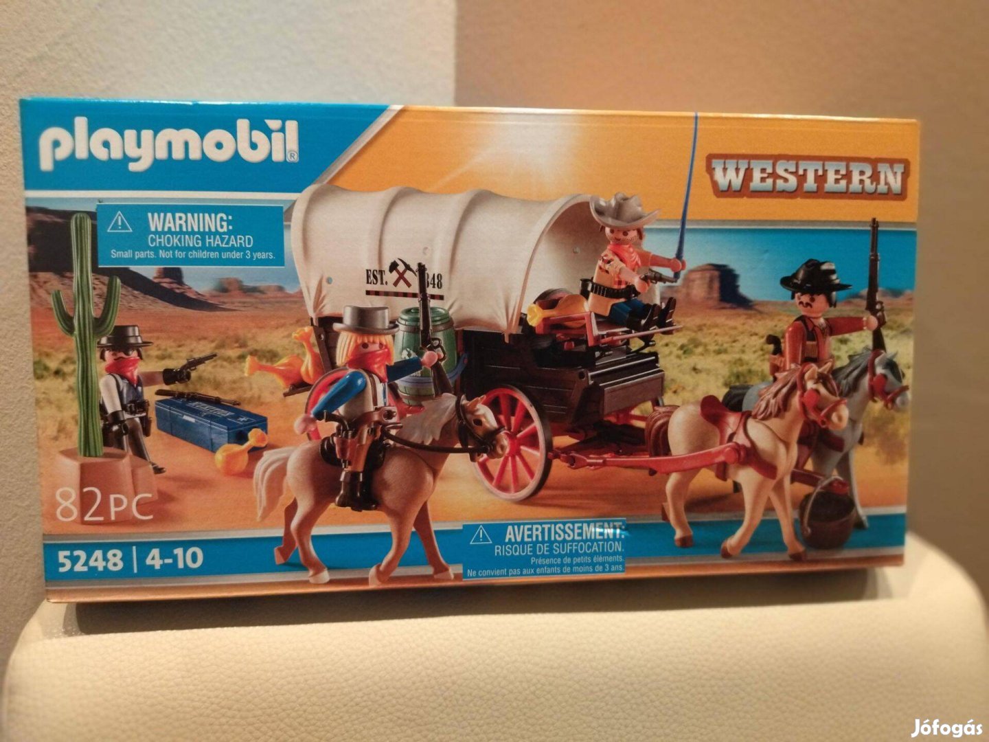 Playmobil Western 5248 Vadnyugati banditák ponyváskocsival új