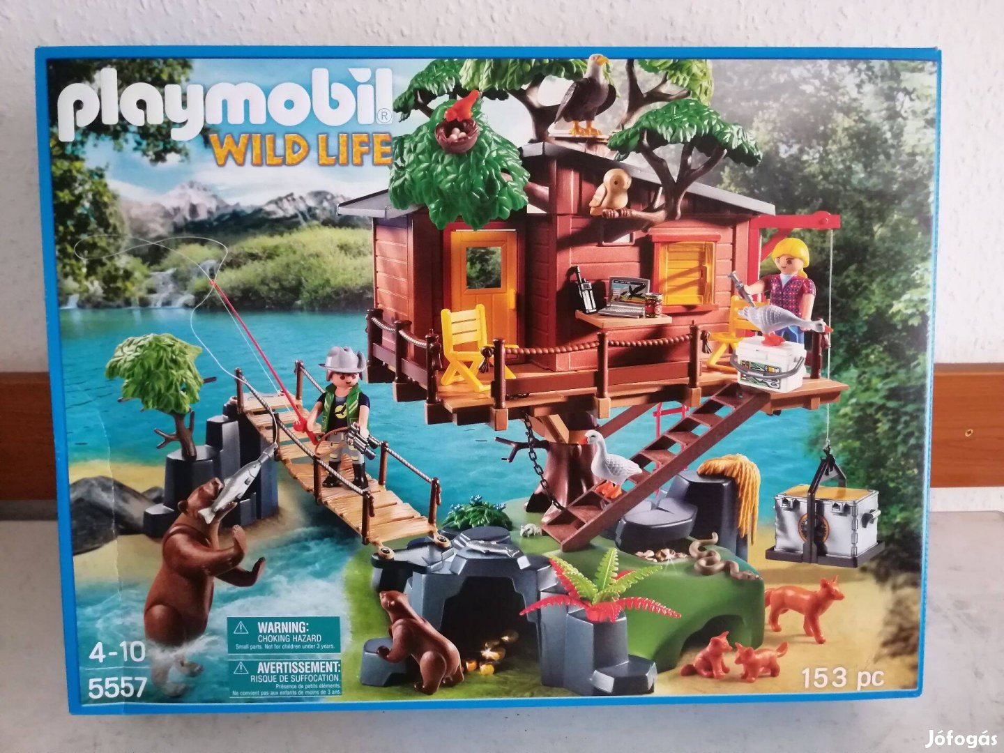 Playmobil Wildlife 5557 Kalandorok faháza új, bontatlan