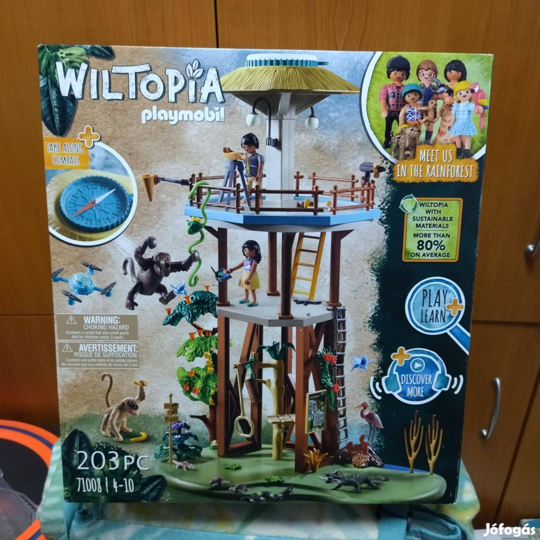 Playmobil Wiltopia 71008 Kutatótorony iránytűvel új, bontatlan