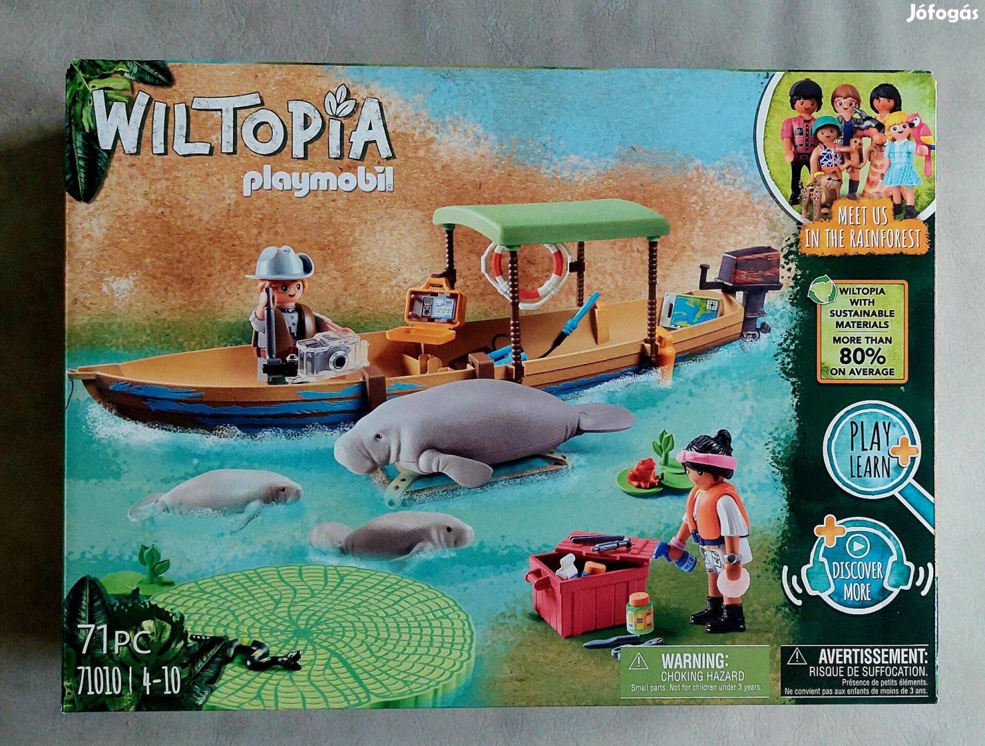 Playmobil Wiltopia 71010 Hajókirándulás a lamantinokhoz új, bontatlan