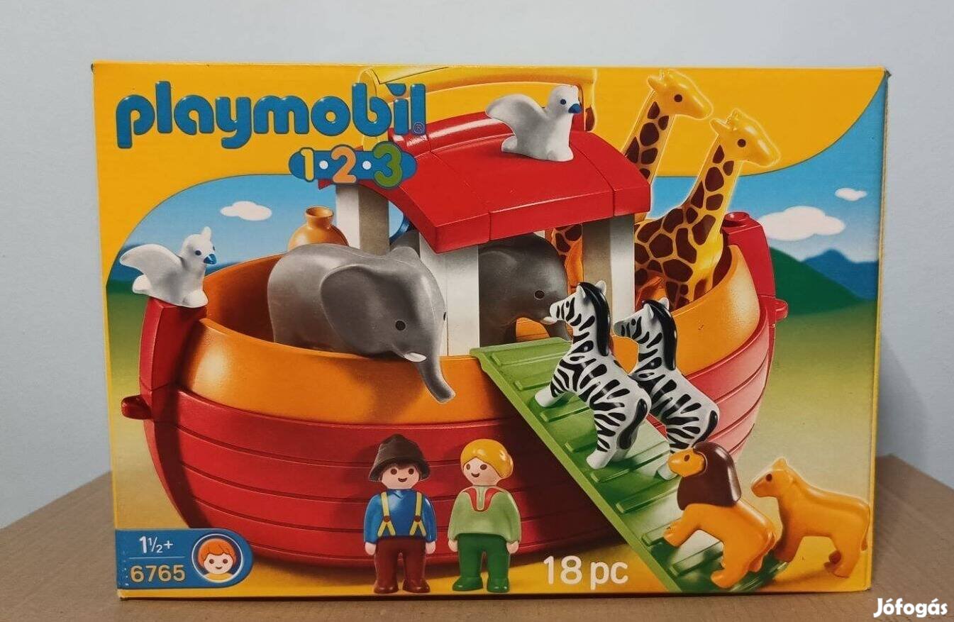 Playmobil (1.2.3) 6765 Hordozható Noé Bárka Új Bontatlan