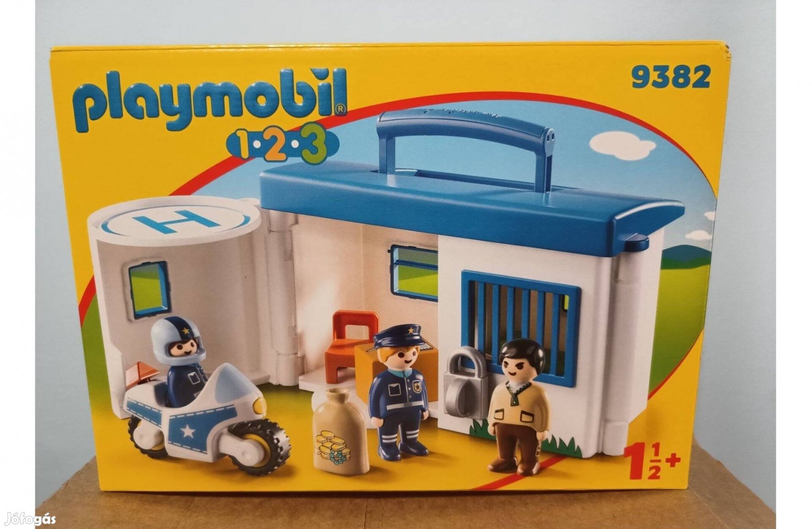 Playmobil (1.2.3) 9382 Hordozható Rendőrállomás Új Bontatlan