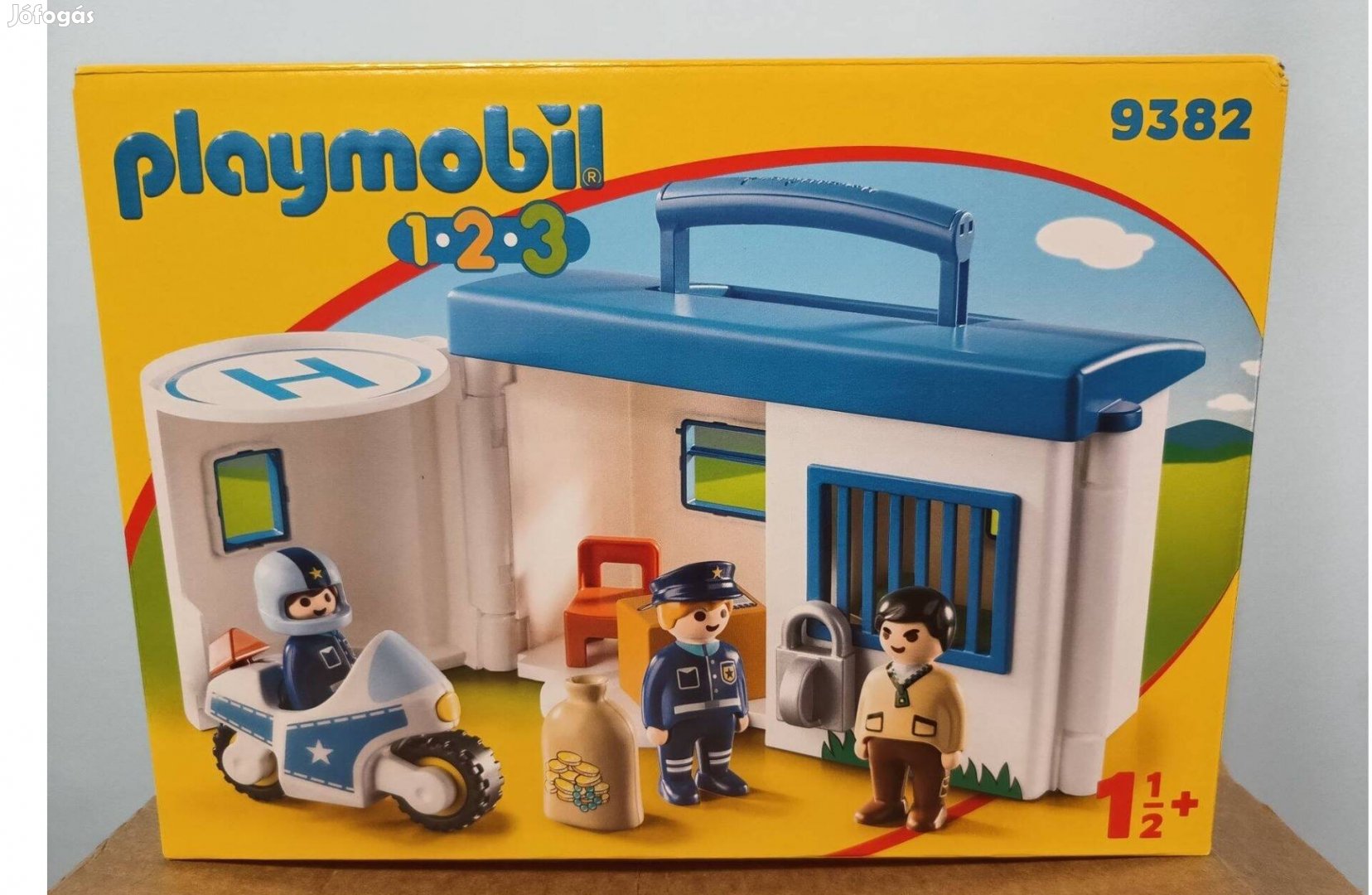 Playmobil (1.2.3) 9382 Hordozható Rendőrállomás Új Bontatlan