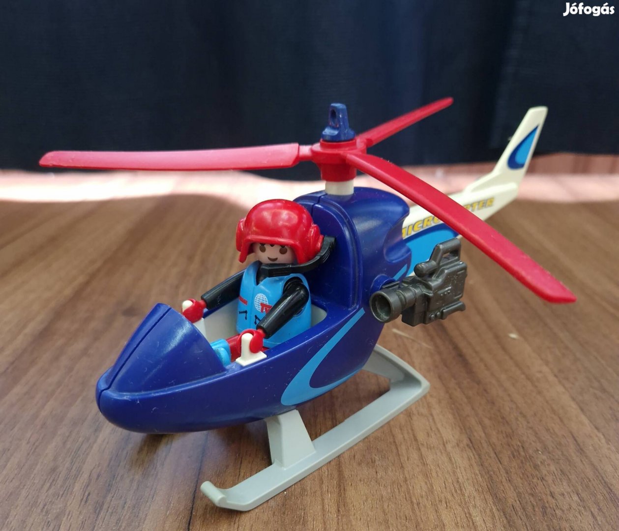 Playmobil helikopter figurával, kamerával eladó