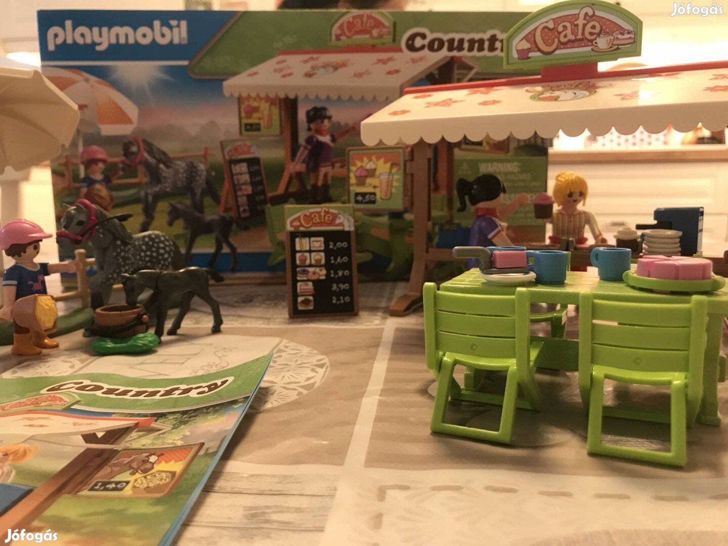 Playmobil póni kávézó dobozzal újszerű hiánytalan 70519