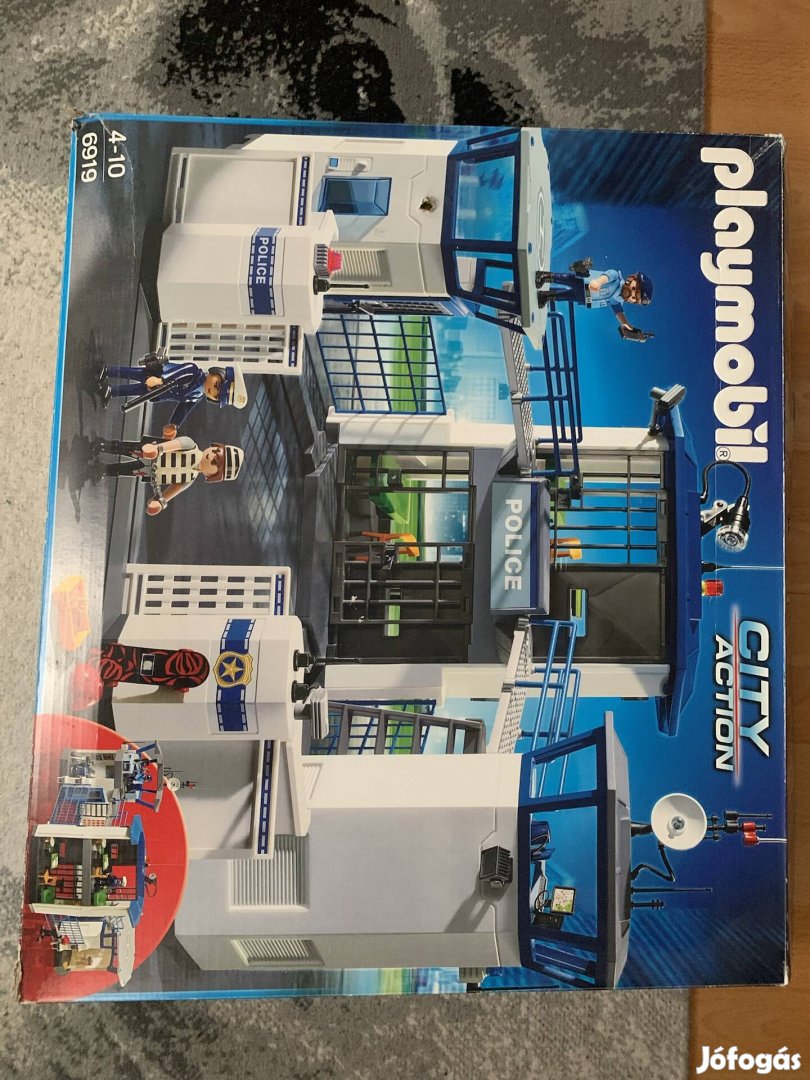 Playmobil rendőrségi állomás autókkal,egyéb kiegészítőkkel