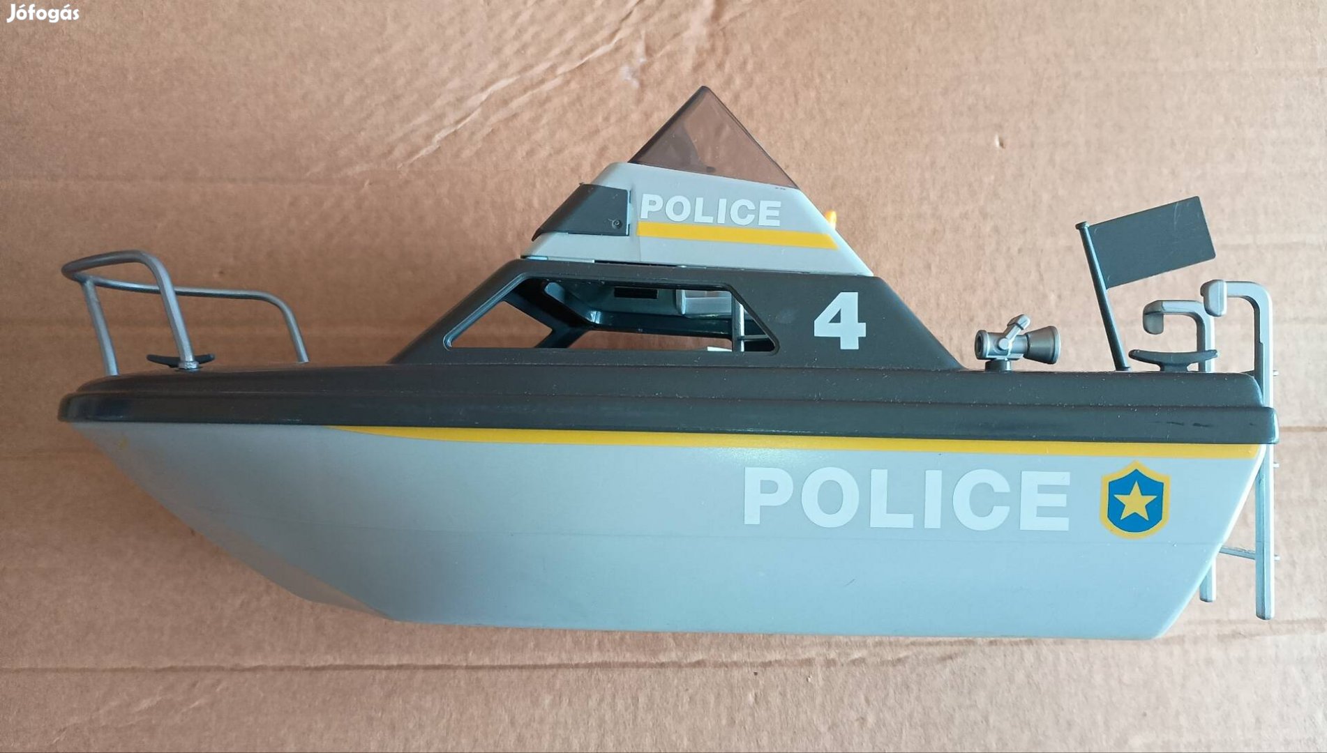 Playmobil rendőrségi hajó.