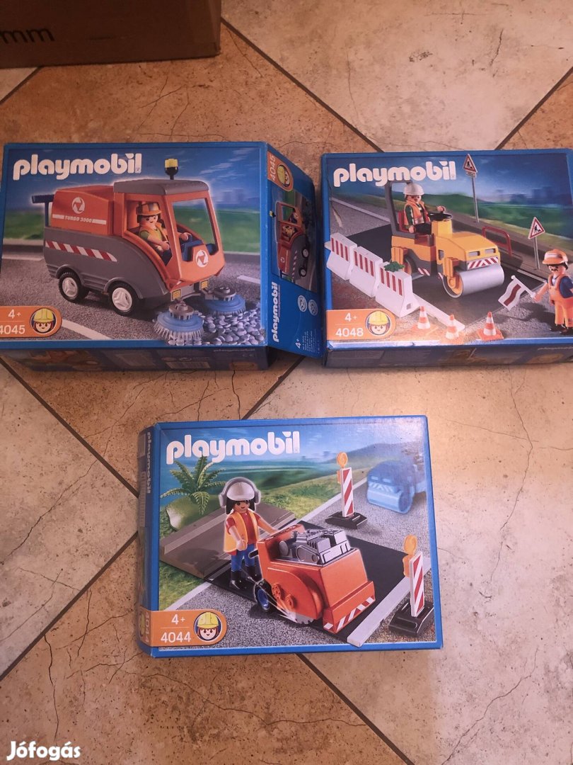 Playmobil útépítő karbantartó készletek.