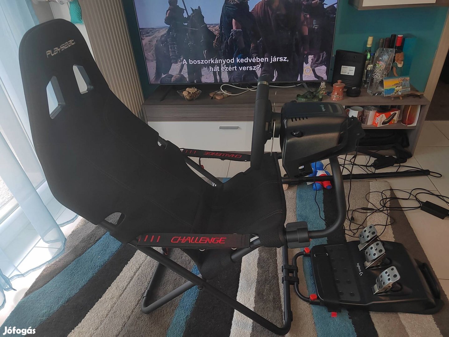 Playseat Challenge + Logitech 920 kormány, pedál 