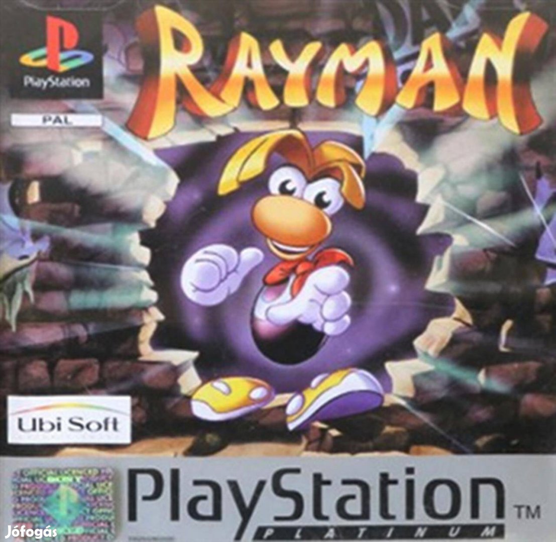 Playstation 1 játék Rayman, Platinum Ed., Mint