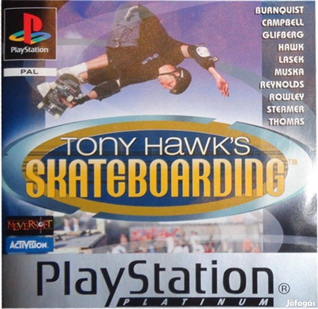 Playstation 1 játék Tony Hawk's Skateboarding, Platinum Ed., Mint