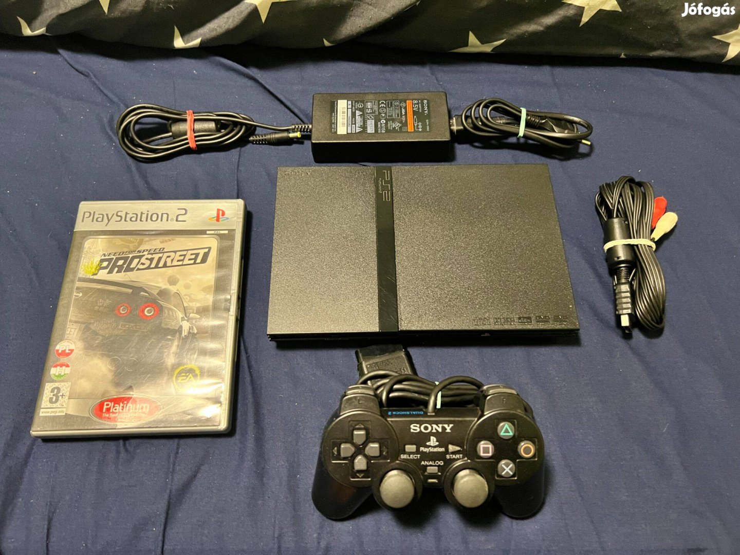 Playstation 2 PS2 konzol Need For Speed játékkal tartozékaival