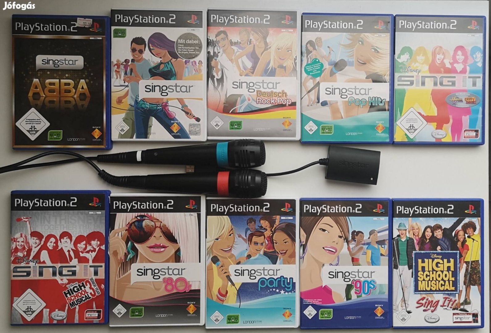 Playstation 2 Singstar csomag