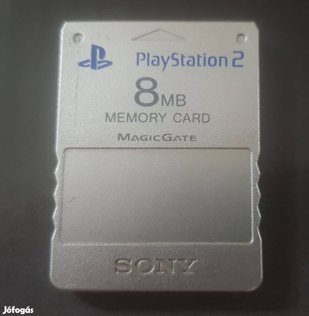 Playstation 2 -höz eredeti Silver - ezüst Sony memóriakártya eladó