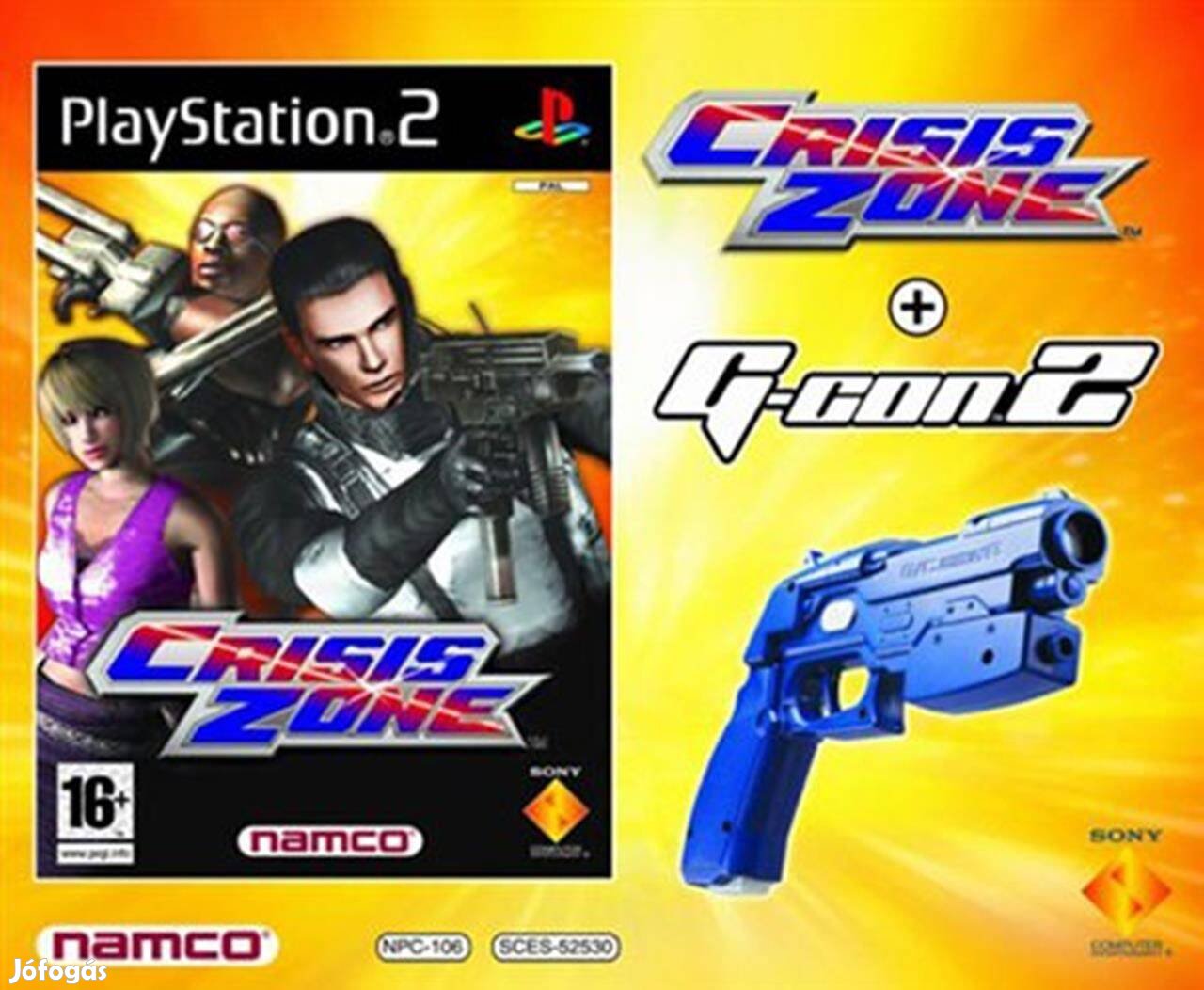 Playstation 2 játék Crisis Zone + Gcon 2