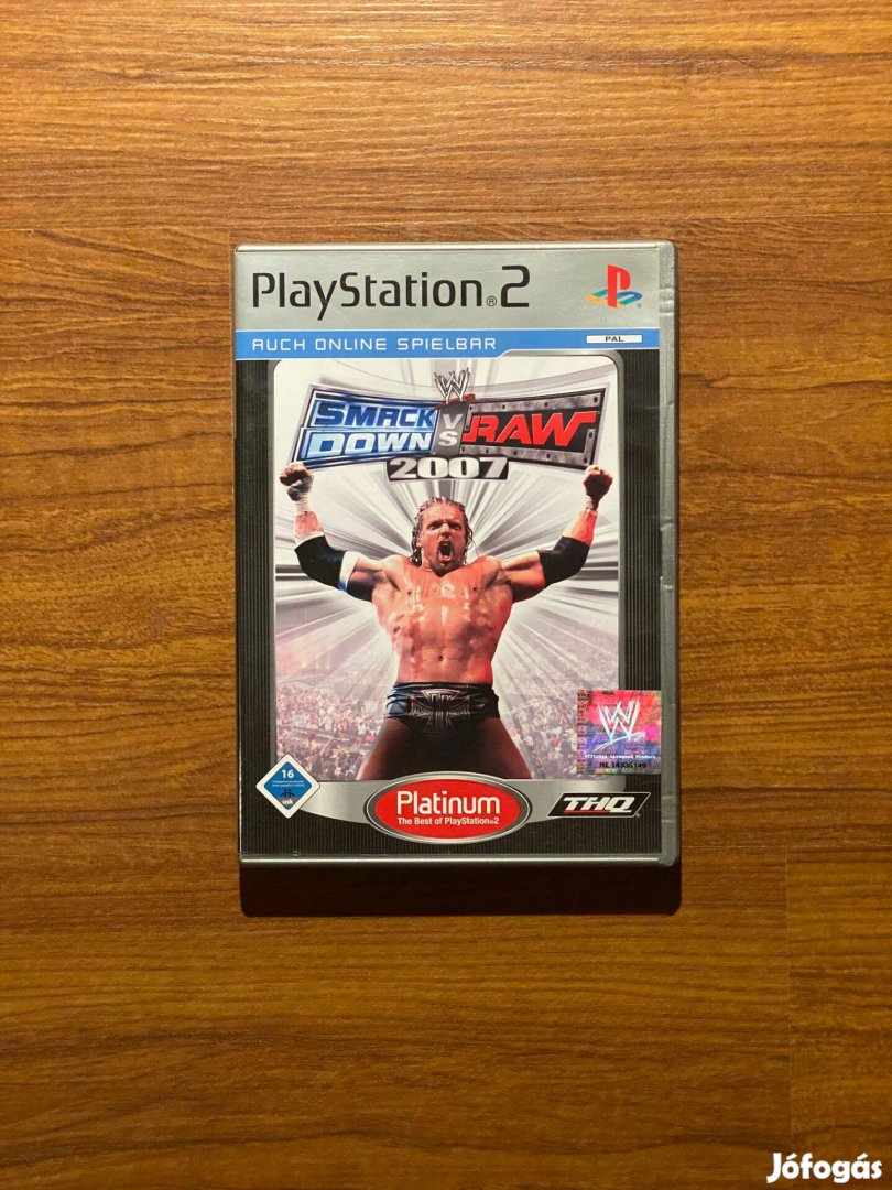 Playstation 2 játék WWE Smackdown Vs Raw 2007 Platinum