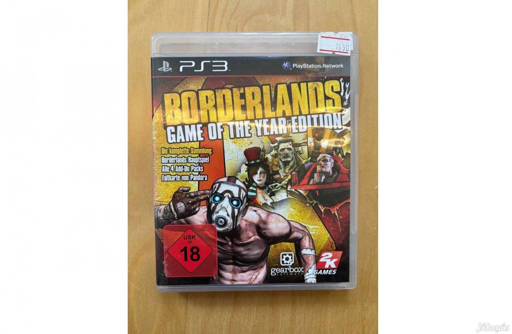 Playstation 3 Borderlands Game of the year edition (használt)