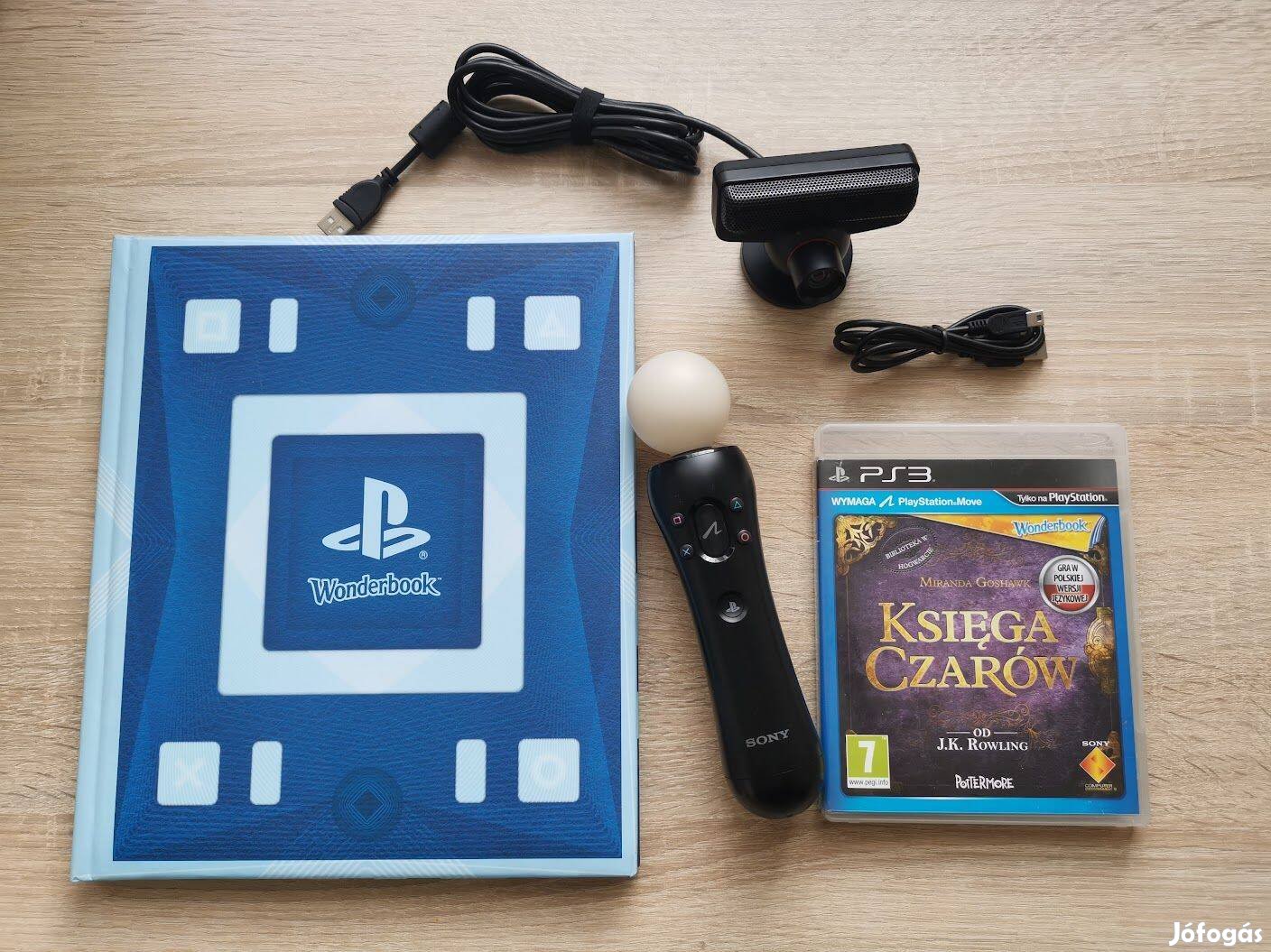 Playstation 3 Move kontroller + PS3 Eye + Wonderbook + magyar játék