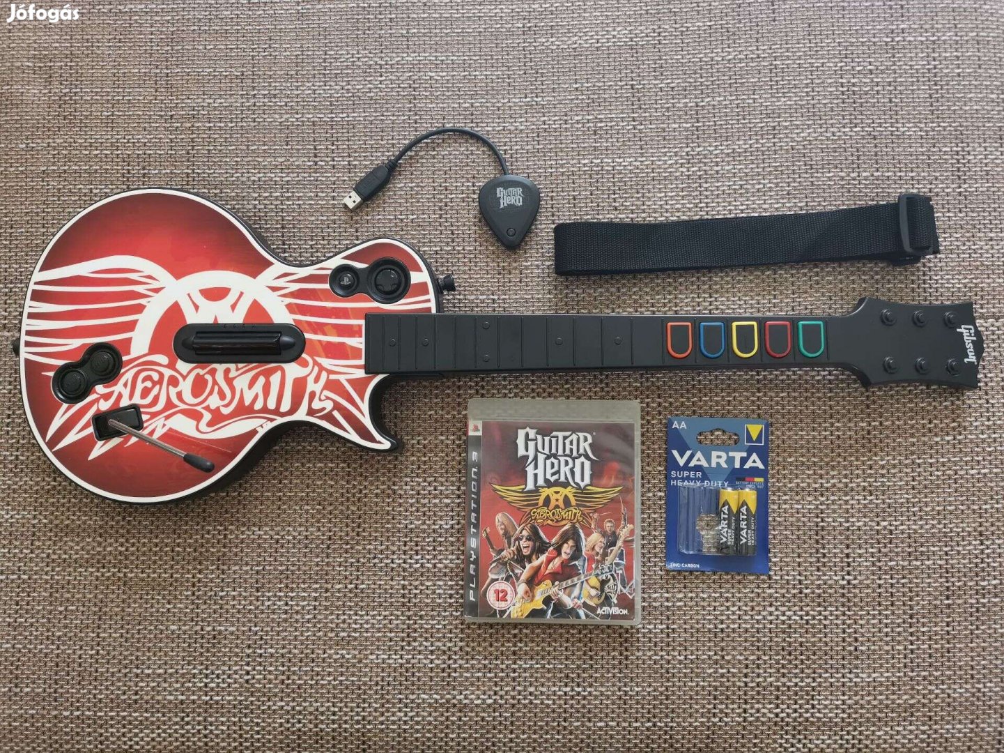 Playstation 3 / PC Guitar Hero Les Paul Aerosmith gitár + PS3 játék