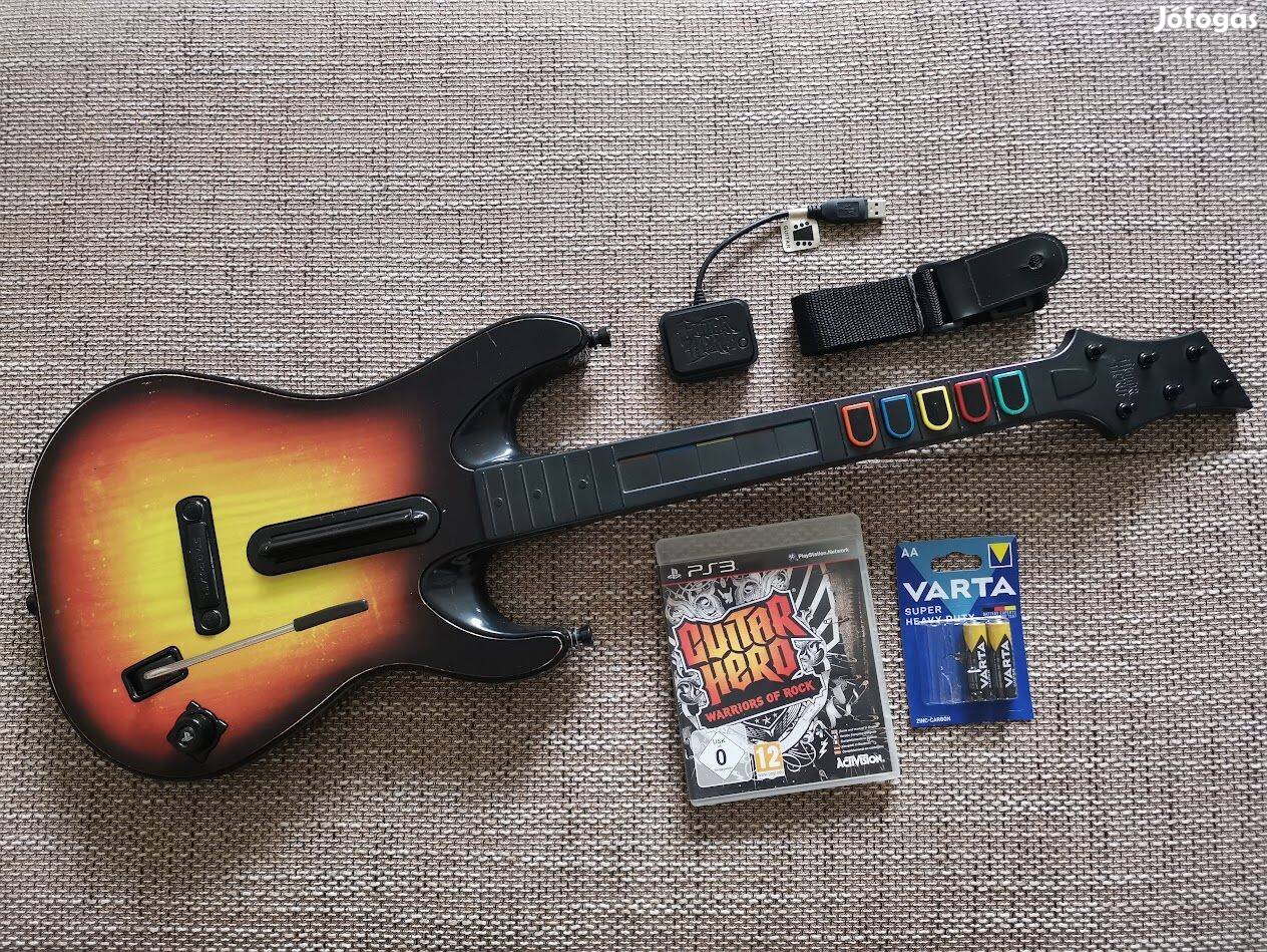 Playstation 3 PS4 PC Guitar Hero Sunburst gitár PS3 játék