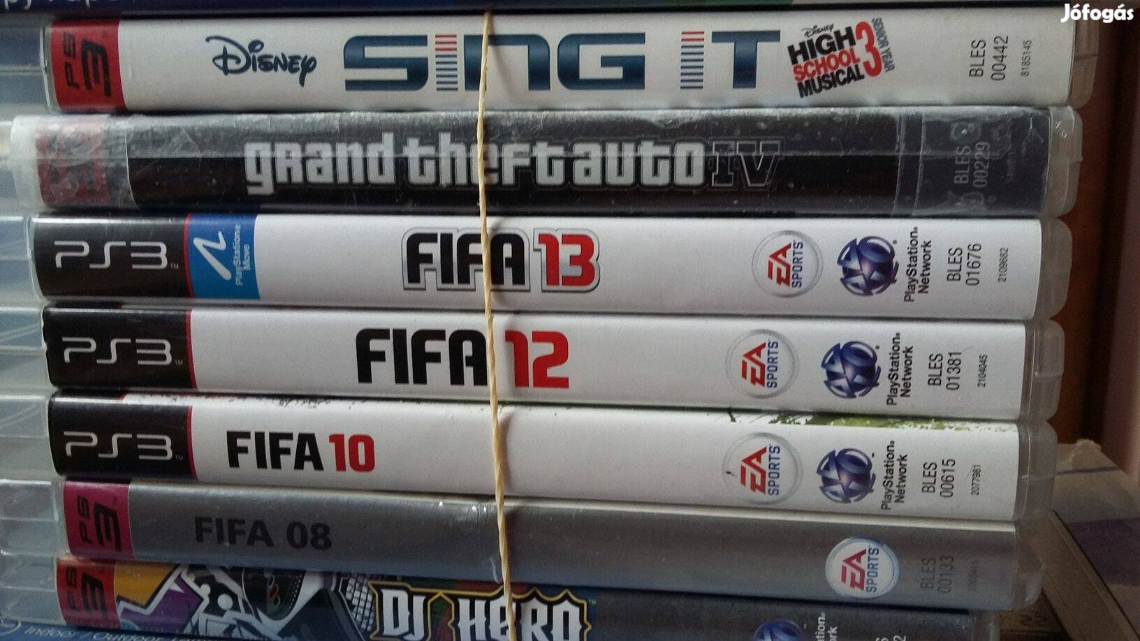 Playstation 3 játékok (GTA, FIFA, Sing It)