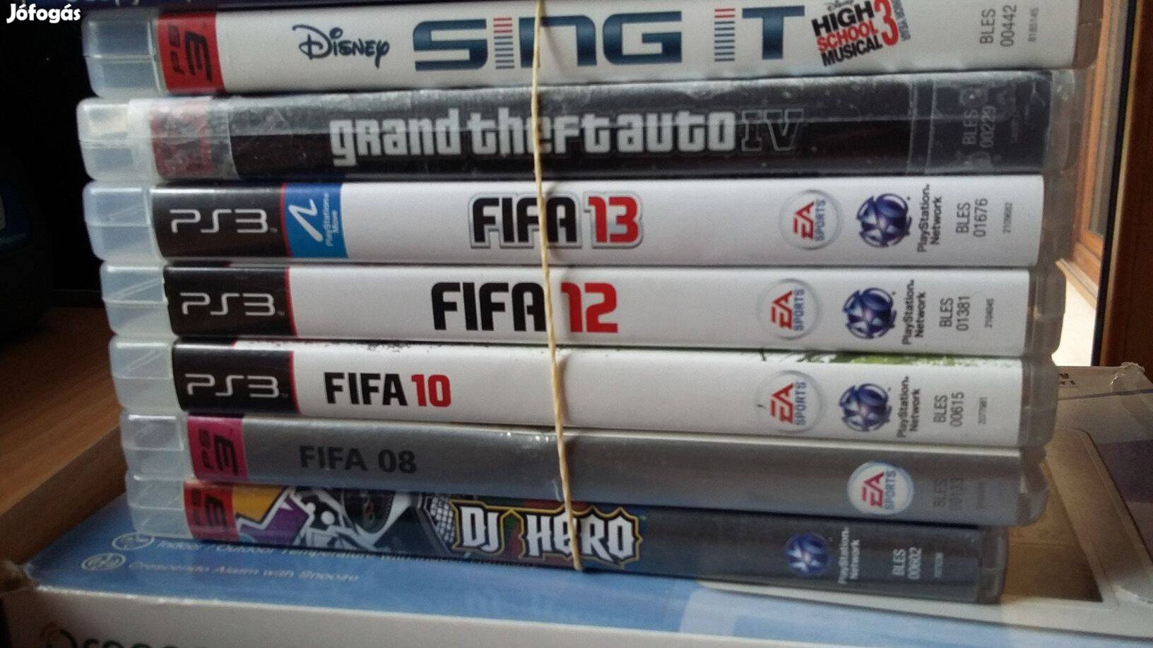 Playstation 3 játékok (GTA, FIFA, Sing It)