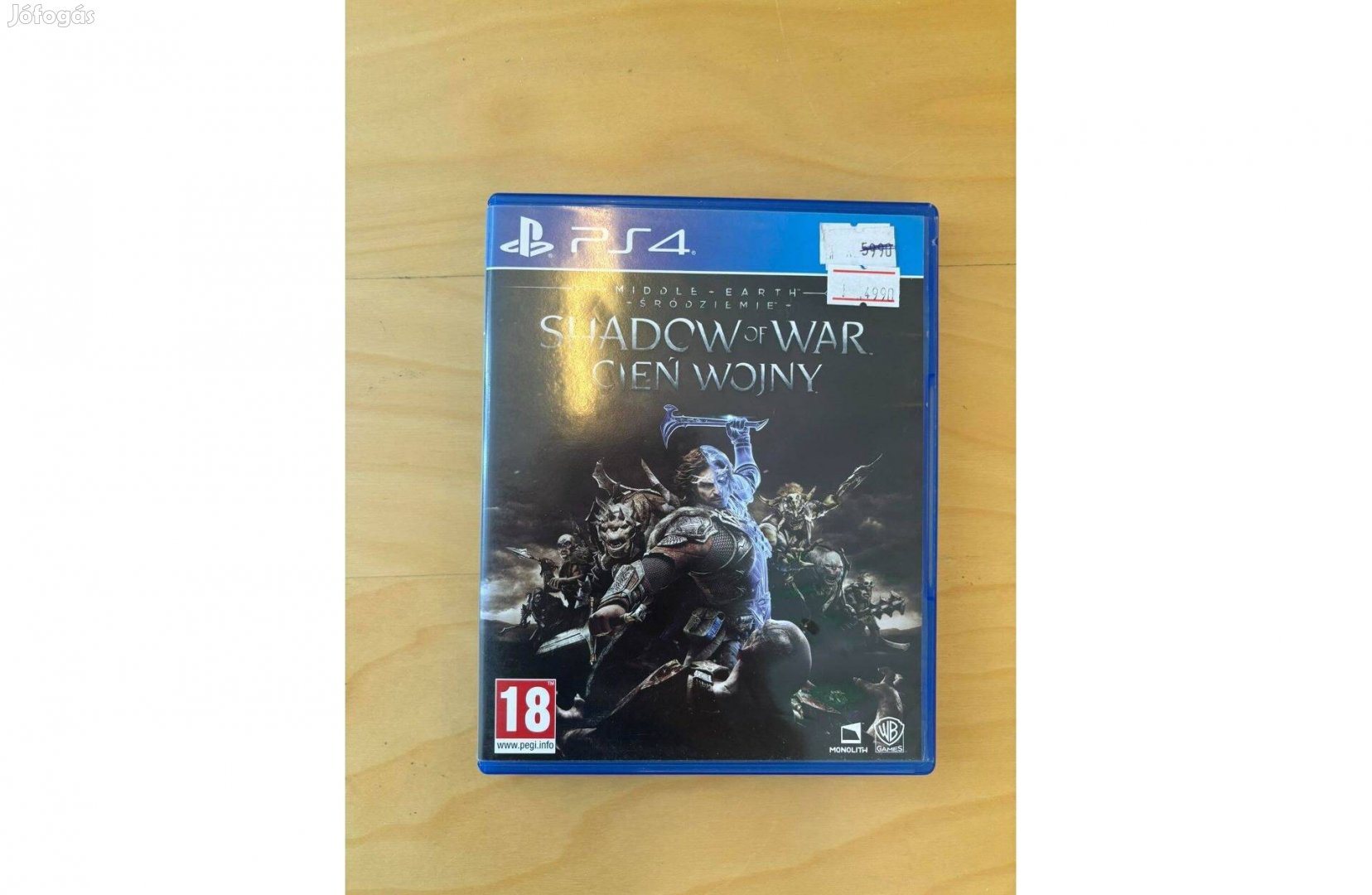 Playstation 4 Middle - Earth Shadow of War (használt)