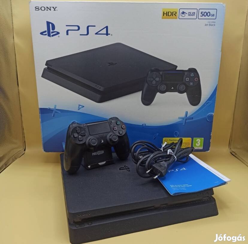 Playstation 4 Slim 500 GB Ps4 Slim Kifogástalan állapotban Kompletten