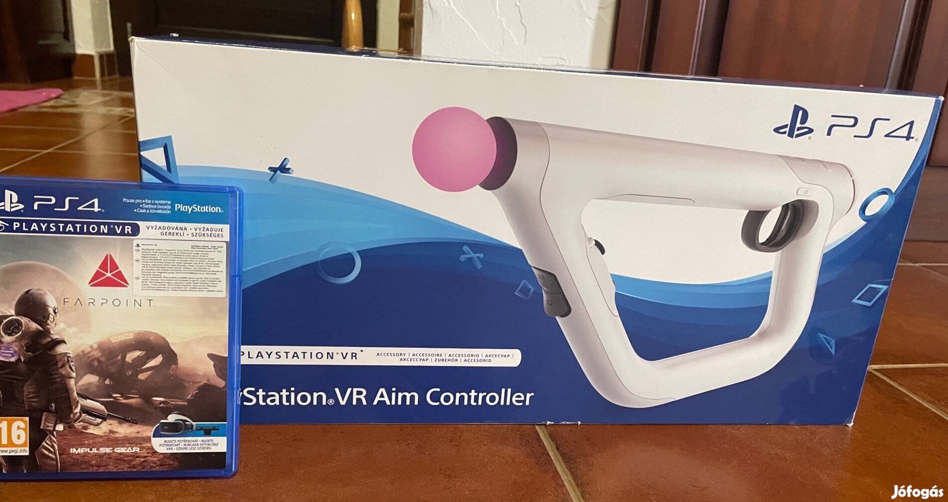 Playstation VR Aim Controller + Farpoint PS VR játék