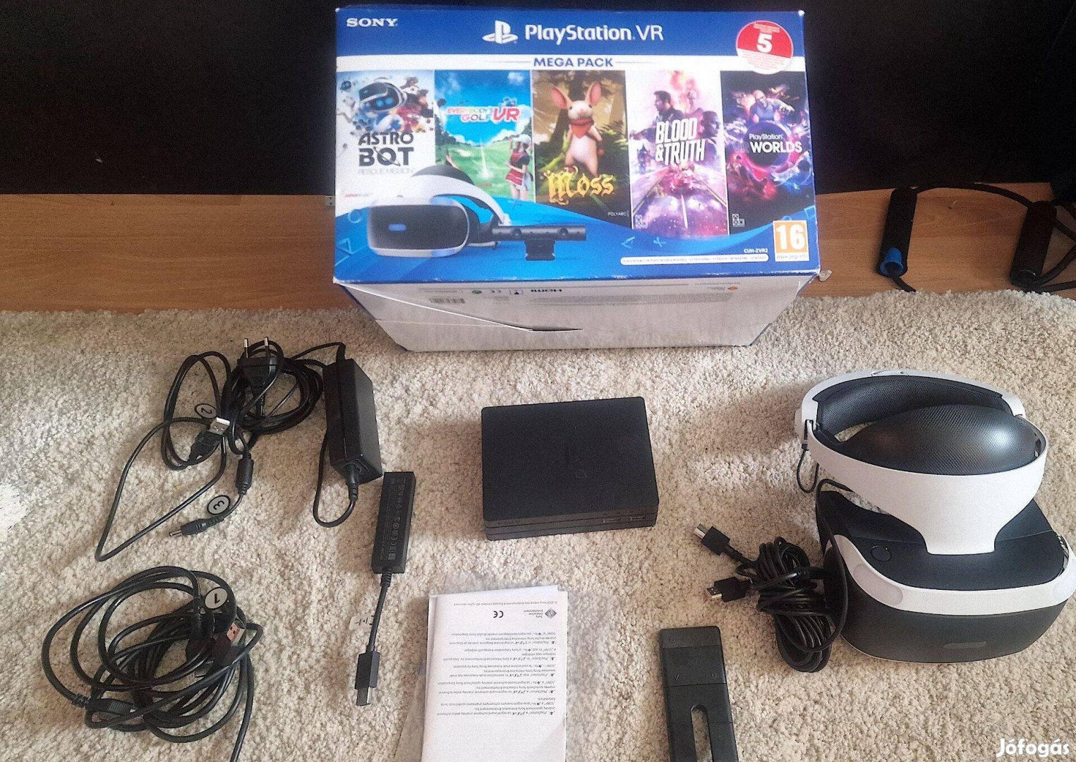 Playstation VR Mega Pack (PS VR + kamera + PS5 adapter) eladó