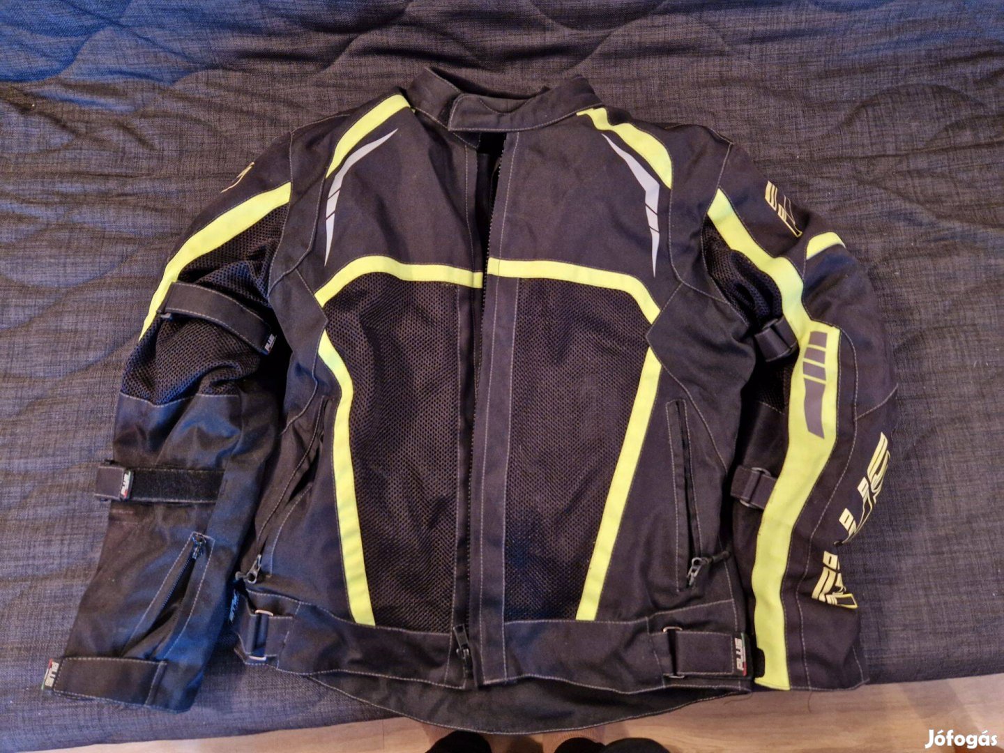 Plus Racing Ice ZöldFekete S-es motoros kabát