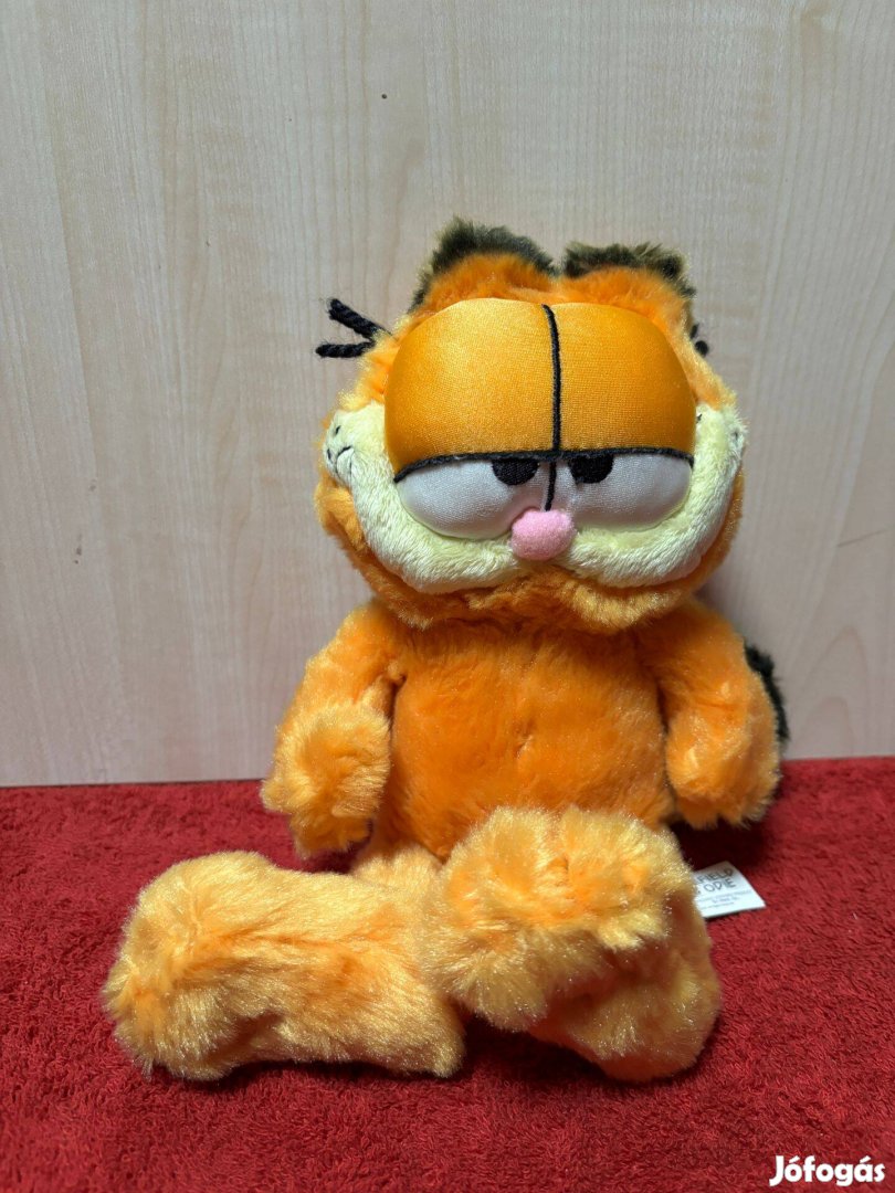 Plüss Garfield cica mesefigura, játék