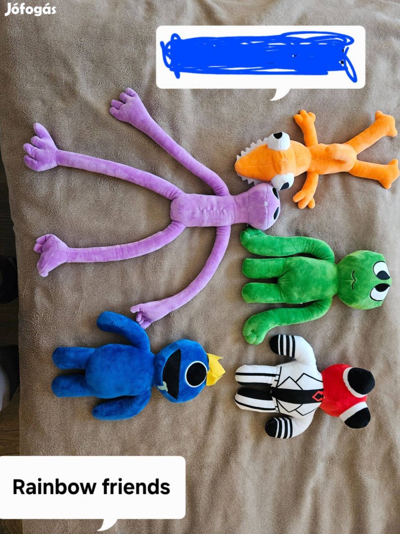 Plüss Rainbow friends