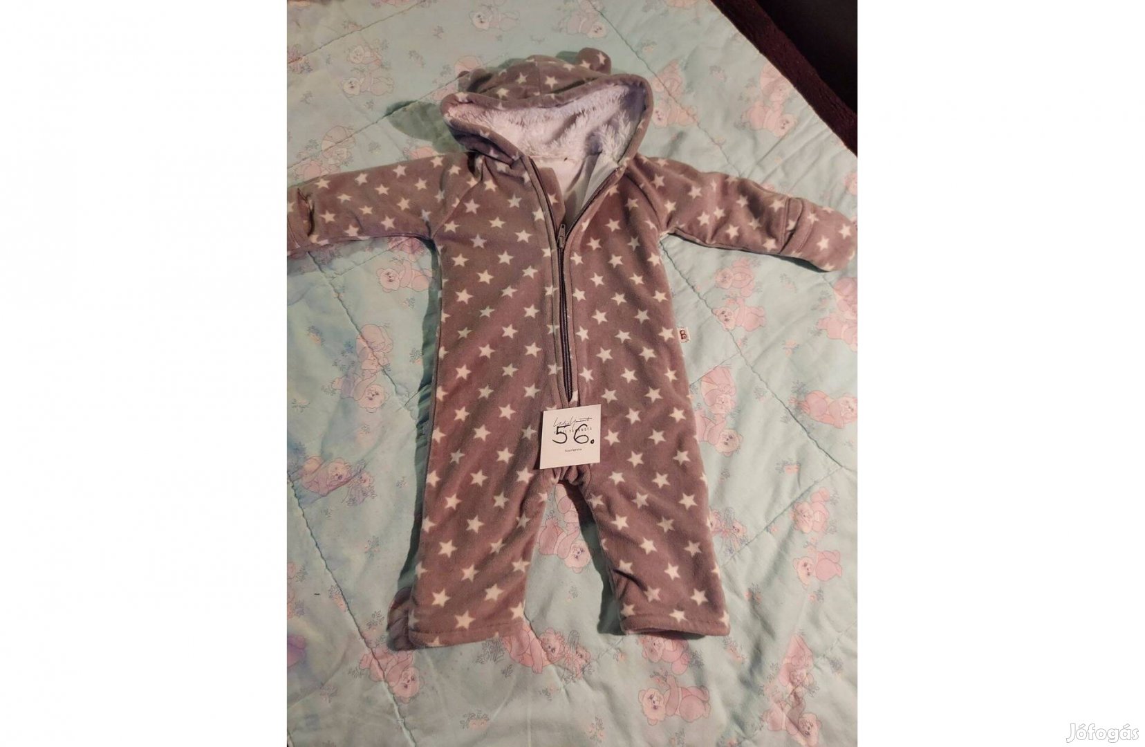 Plüss overál eladó, 56-os méretű, szürke színű