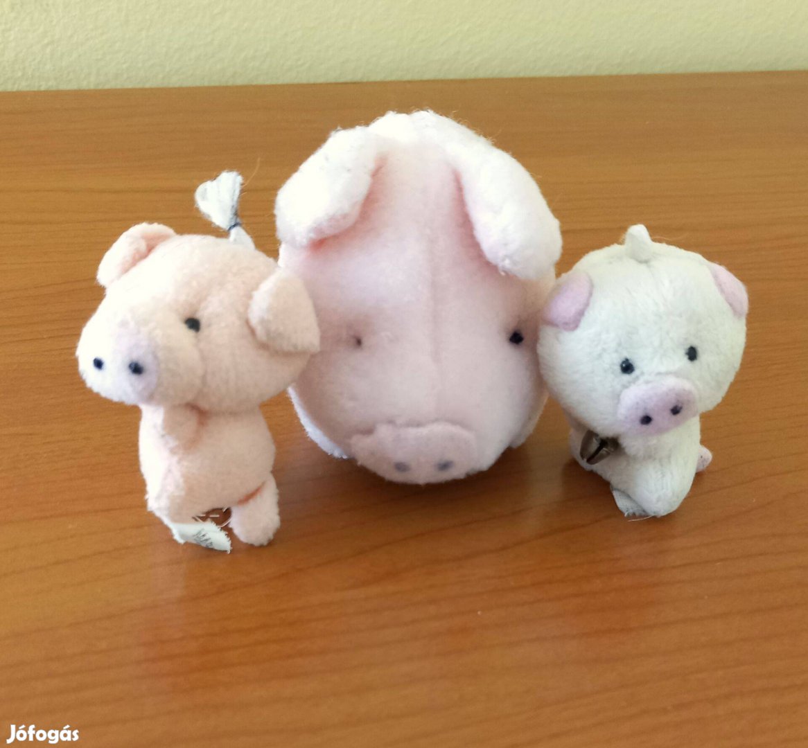 Plüss szerencse malac 1 öklömnyi és 2 pici