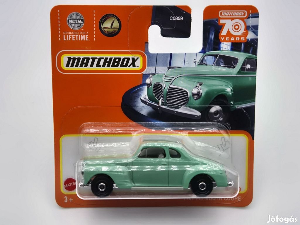 Plymouth Coupe (1941) - 2023 8/100 - bliszteres -  Matchbox - 1:64