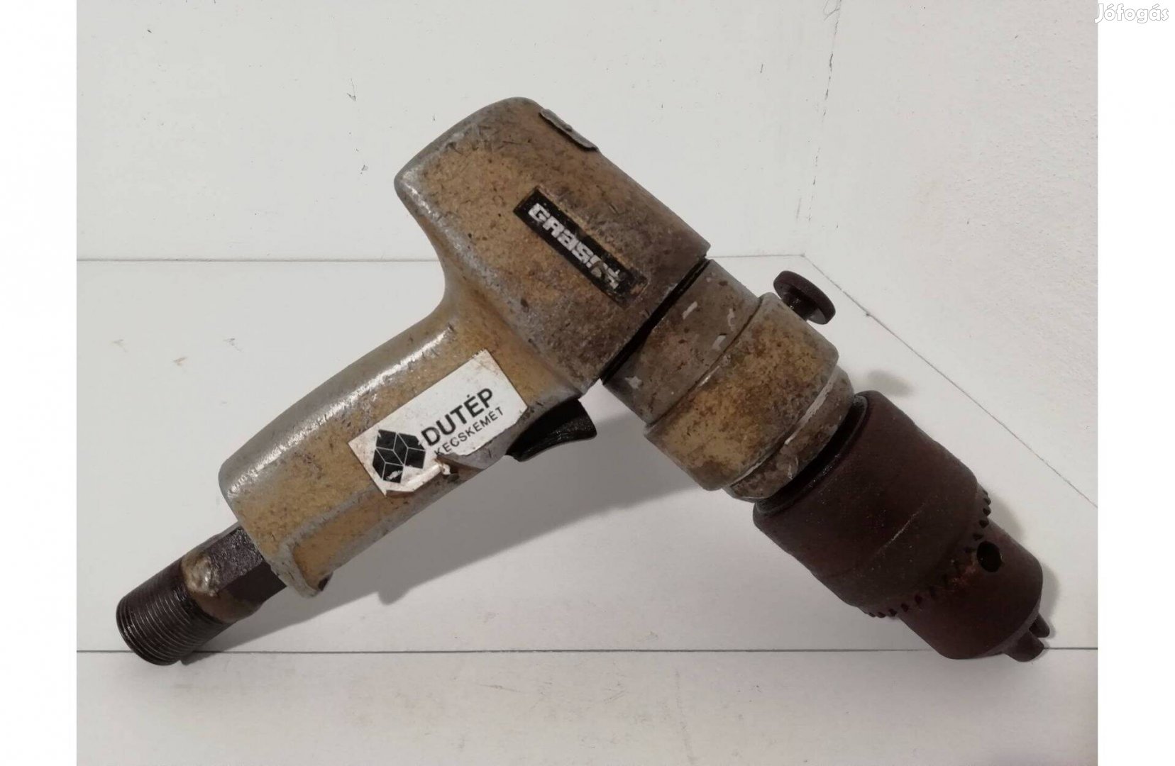 Pneumatikus fúró, levegős fúrógép, 10 mm befogó átmérő, régi szerszám