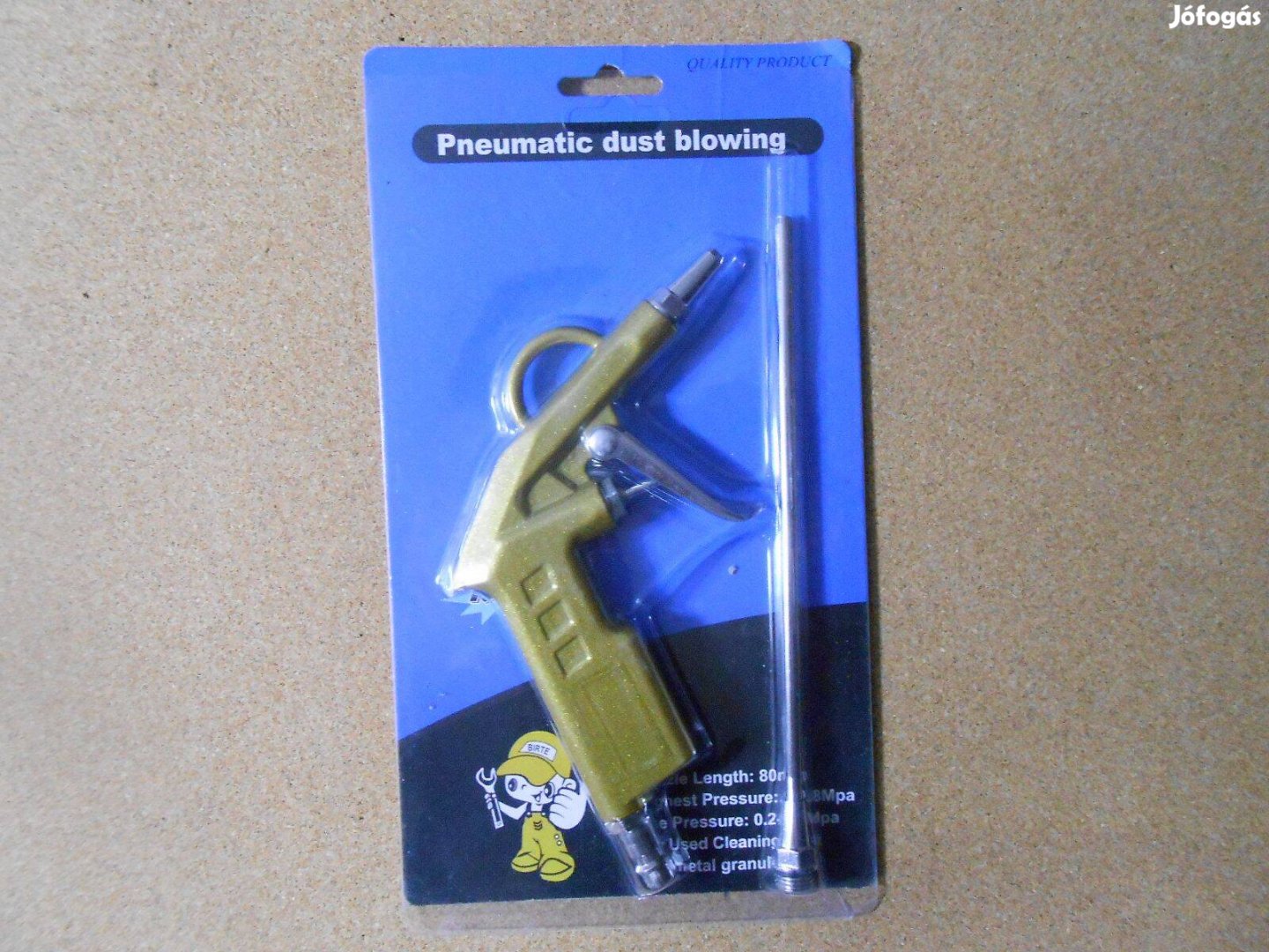 Pneumatikus levegőfújó fúvatópisztoly készlet kompresszorhoz 2db