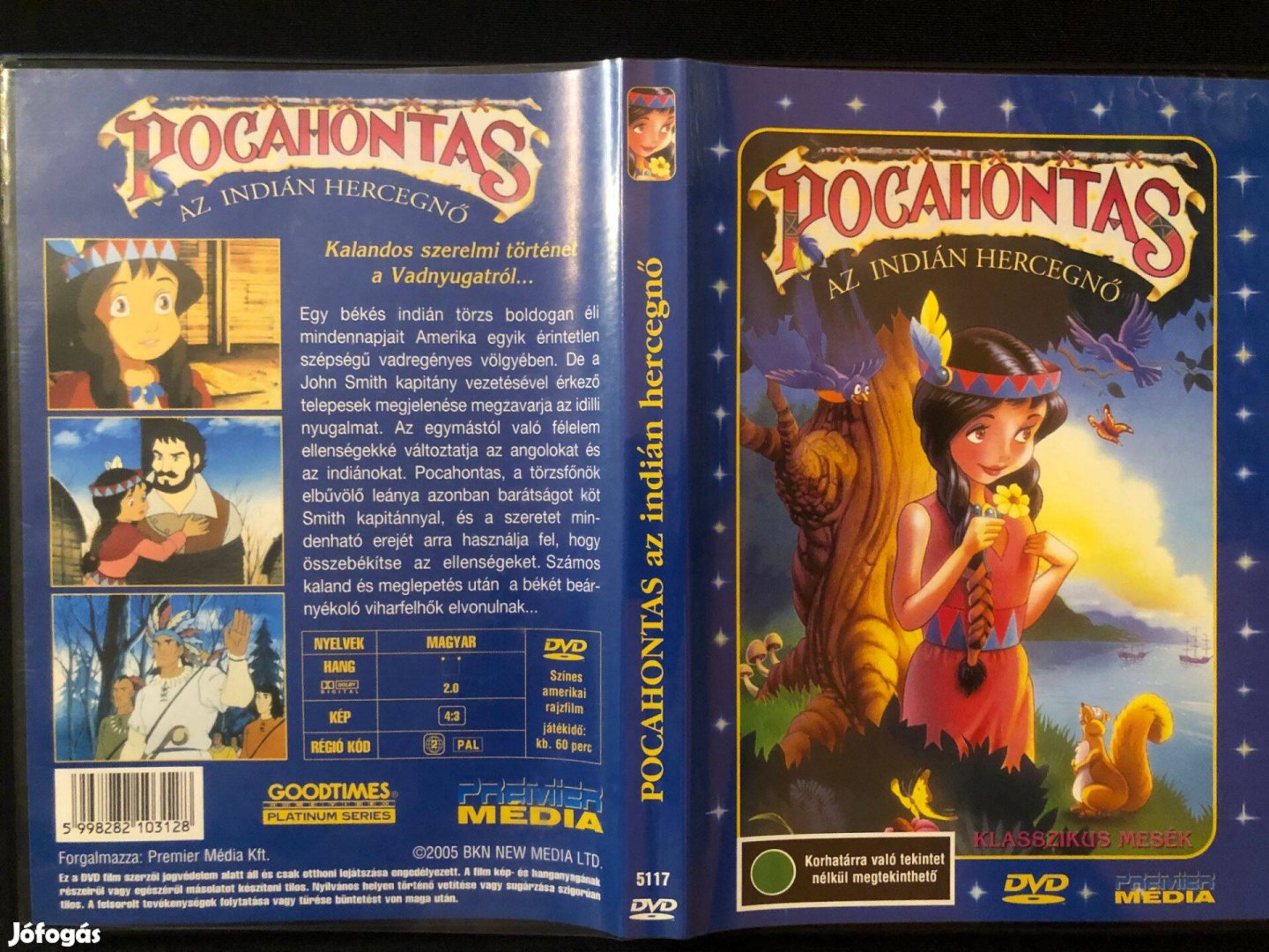 Pocahontas DVD Az indián hercegnő (karcmentes)