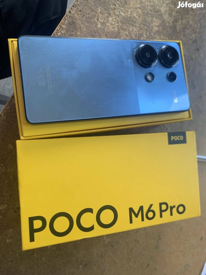 Poco M6 Pro 4g 512+12GB kijelző még gyári fóliás